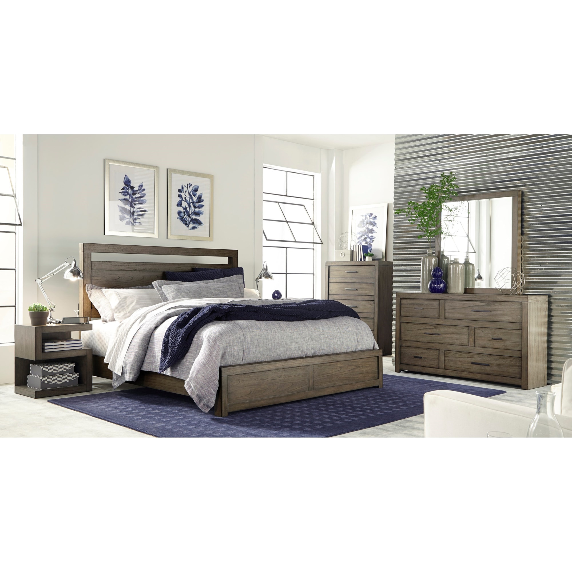 Aspenhome Modern Loft IML-415/407/410-GRY Contemporary California King